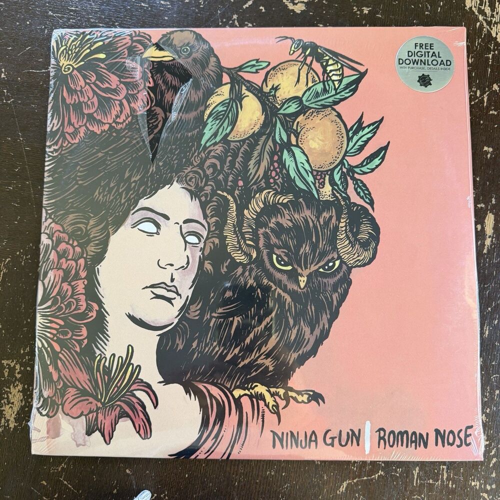 Ninja Gun Roman Nose 2011 Sealed 12” Vinyl EP Alternative Indie Rock Pop Punk